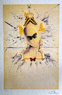Salvador Dal Lithograph Coa Signed Numbered By Hand: Salvador Dal Lithograph Coa Signed Numbered By Hand Salvador Dal "Silk is a woman " Lithograph of an work by Salvador Dal, printed in 1986 30 x 43 cm 275 hand numbered specimens Signature Salvador Dal