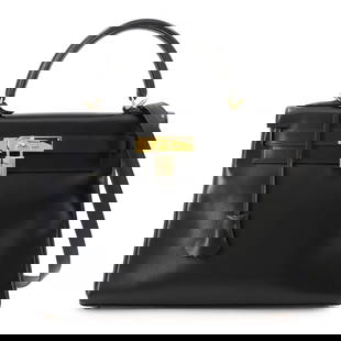 Hermes Kelly 28 2Way Hand Shoulder Bag Box Calf Leather Black E Stamped Inner Stitching Gold: Brand: Hermes Type: Shoulder Bag Material: Box Calf Leather Color: Black Hardware Color: Gold Gender: Women Size (Hxwxd): 20.5cm x 28cm x 11.5cm / 8.07'' x 11.02'' x 4.52'' Condition: Used (like new),