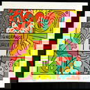 Keith Haring Lithograph From An Painting Coa Signed Pen Numbered, Pencil