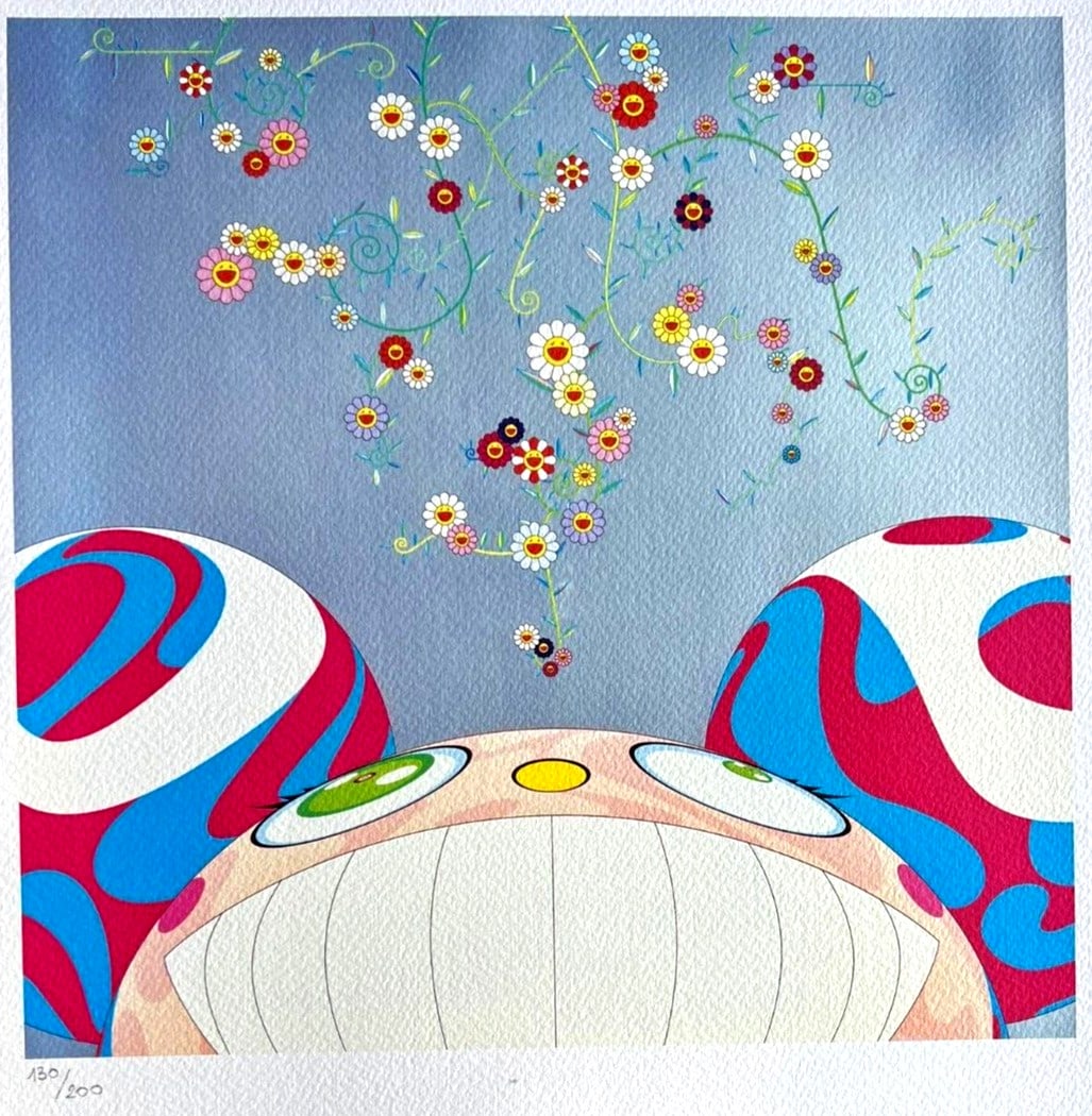 版画 MADSAKI HAPPINESS OVERDOSE AZUL MARIANO_ MADSAKI（マサキ） HAPPINESS-OVERDOSE-AZUL-MARIANO-P シルク