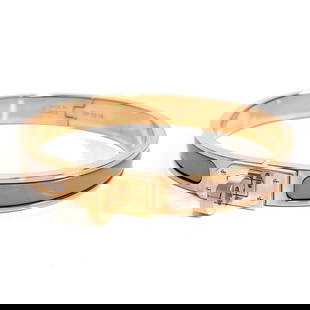 Hermes Click Kelly Bangle Pm Sp 02 14 Marron Glace Pg Metal S Bracelet: Brand: Hermes Type: Bangle Gender: Women Material: Metal Color: Marron Length: 17cm / 6.69'' Condition: Used (like new), Hardly any traces of usage nice item or refurbished item Product Disclaimer: It