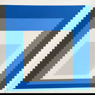 Josef Albers Lithograph Guggenheim Museum (Piet Mondrian.Jean Hans Arp): Josef Albers "Homage to the square" Lithograph printed by the Guggenheim Museum in 1979 The work measures 30x30 cm Limited edition of 250 hand-numbered copies Guggenheim Museum Josef Albers "Homage to