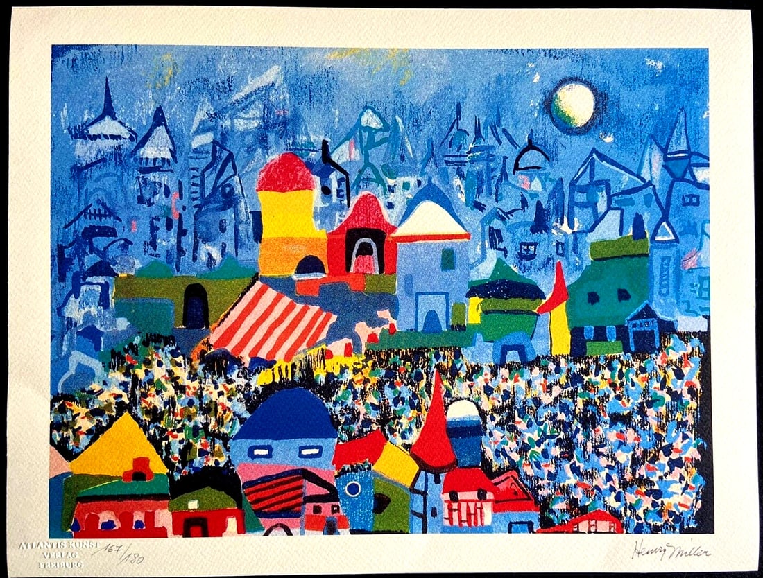 Henry Miller Numbered Stamped Coa Lithograph (Le Corbusier) 180 (1 of 13)