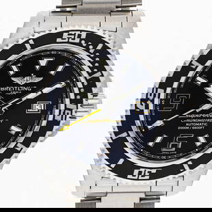 Breitling Superocean 44 A17391: Type: Wristwatch Customized: Yes Style: watches Movement: Automatic Display: Analog Case Size: 44.0mm Product Disclaimer: Items may exhibit light wear, such as minor scratches or slight tarnishing app