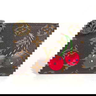 Louis Vuitton Folded Wallet M13420 Monogram Canvas Brown Takashi Murakami Collaboration Monogram Lv: Material: Monogram canvas Gender: Women Pattern: Takashi Murakami collaboration monogram LV TM Brand: LOUIS VUITTON Item: Folded wallet Model: Portefeuille Lisa Line: Takashi Murakami collaboration mo
