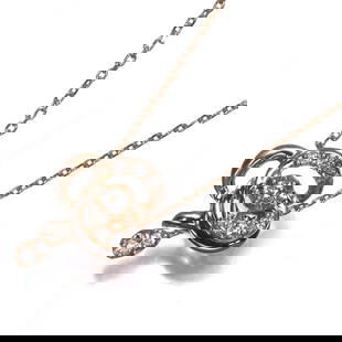 Vendome Necklace Diamond Christine 18K 750 Rose Gold: Metal: Rose Gold Metal Purity: 18k Type: Necklace Main Stone: Diamond Style: Pendant Collection: Christine Main Stone Creation: Natural Product Disclaimer: Items may exhibit light wear, such as minor