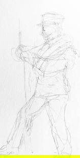 Henri De Toulouse-Lautrec, Composition, Toulouse-Lautrec, Album De Marine, Lithograph: Lithograph and stencil on Papeteries de Rives paper. Paper size: 8.86 x 5.71 inches. Excellent condition. Inscription: Unsigned and unnumbered, as issued. Notes: From the album, Toulouse-Lautrec Album