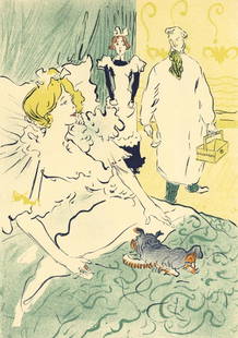 Henri De Toulouse-Lautrec, Lartisan Moderne, Les Affiches De Toulouse-Lautrec, Lithograph: Lithograph on grand vlin Filigran a sa marque paper. Paper size: 12.5 x 9.75 inches; image size: 11.42 x 7.87 inches. Excellent condition. Inscription: Unsigned and unnumbered, as issued. Notes: From