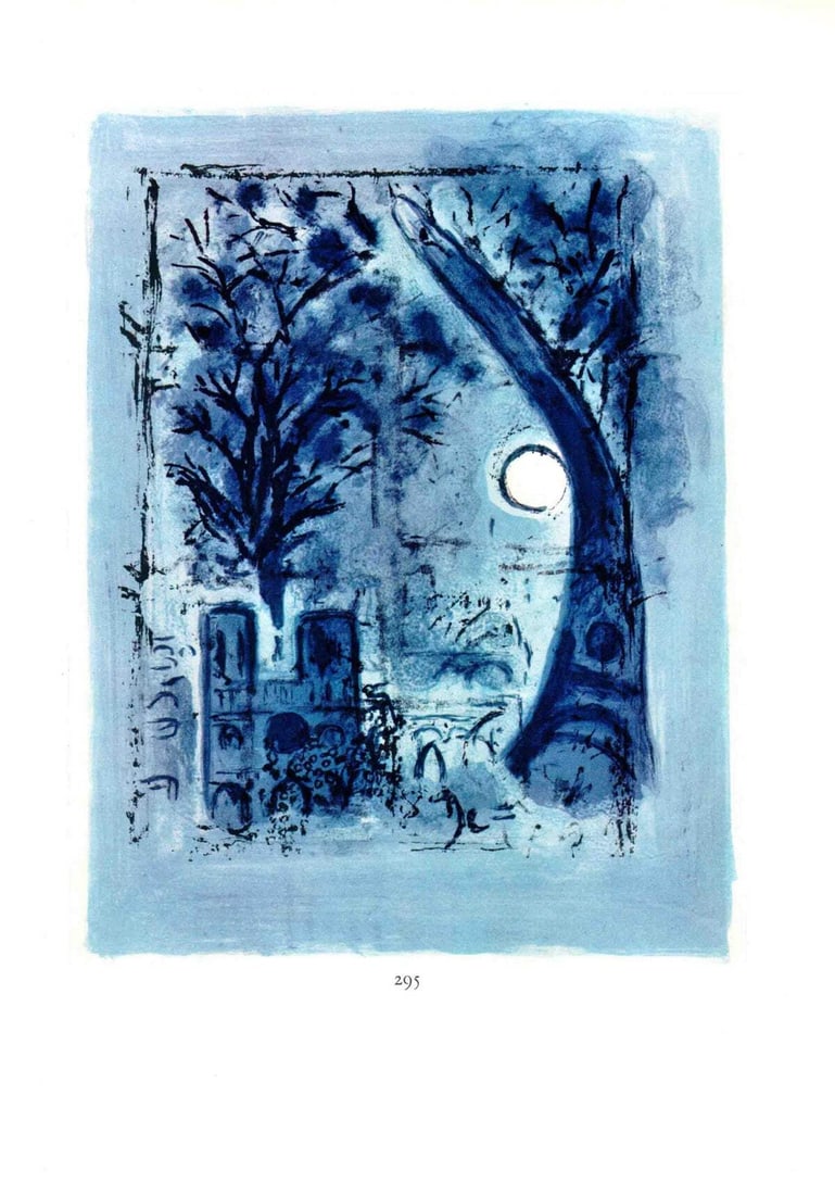 Marc Chagall Notre-Dame Et La Tour Eifel " Poster Modernism (1 of 1)