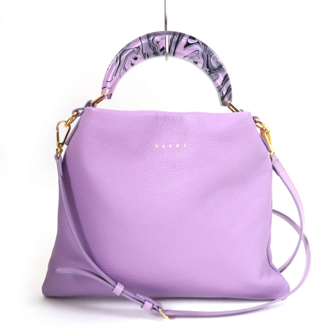 Marni Shoulder Bag Main: Material: Leather Gender: Women Brand: MARNI Item: Shoulder Bag Model: Venice small bag Gender: Women Color: purple Material: Main: Leather Accessories: storage bags Size: cm (approx.): W28 x H24 x D3