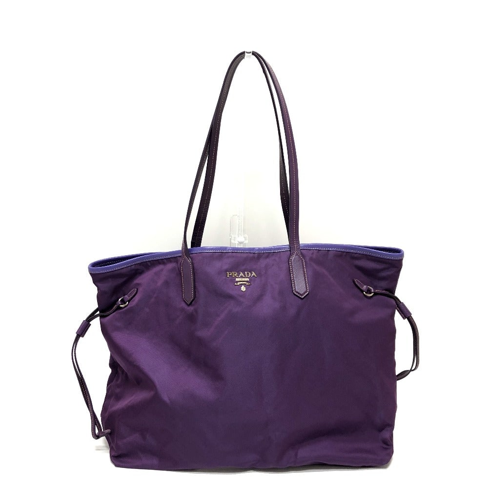 Prada Tote Bag Br3924 Saffiano Leather Purple Logo Women Secondhand: Gender: Women Brand: PRADA Item: Tote Bag Model: logo Gender: Women Color: purple Material: saffiano leather Accessories: Storage bag dirty) Size: cm (approx.): W37 x H32 x D14 inch (approx.): W14.6 x