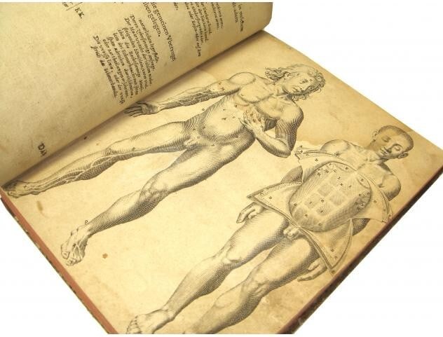 Syntagma Anatomicum Rare 17Th Medical Anatomy Book By Johann Vesling German: Binding: Leather Place Of Publication: German Publisher: Adrian Weyngarden Subject: Science & Medicine Year Printed: 1652 Original/Facsimile: Original Language: German Illustrator: Johann Vesling Spec