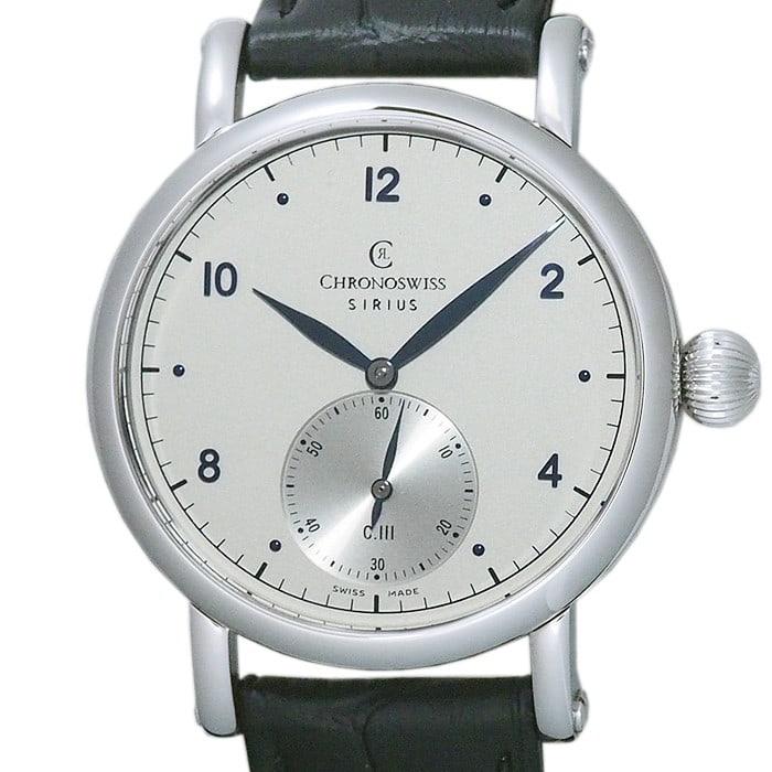 Chronoswiss Sirius Manufacture Ch1023: Type: Wristwatch Customized: Yes Style: watches Movement: manual winding Display: Analog Case Size: 40mm Product Disclaimer: Items may exhibit light wear, such as minor scratches or slight tarnishing
