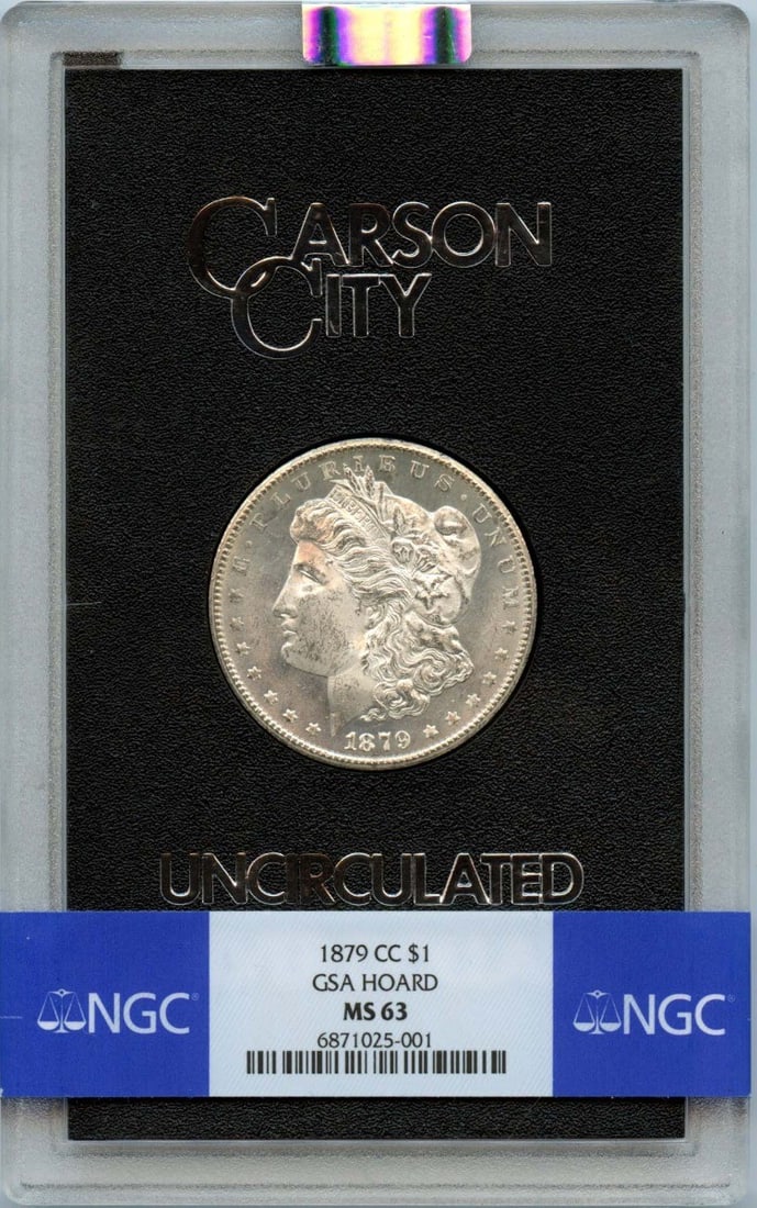 1879-Cc Morgan Dollar Gsa Hoard S$1 Ngc Ms63 (1 of 1)