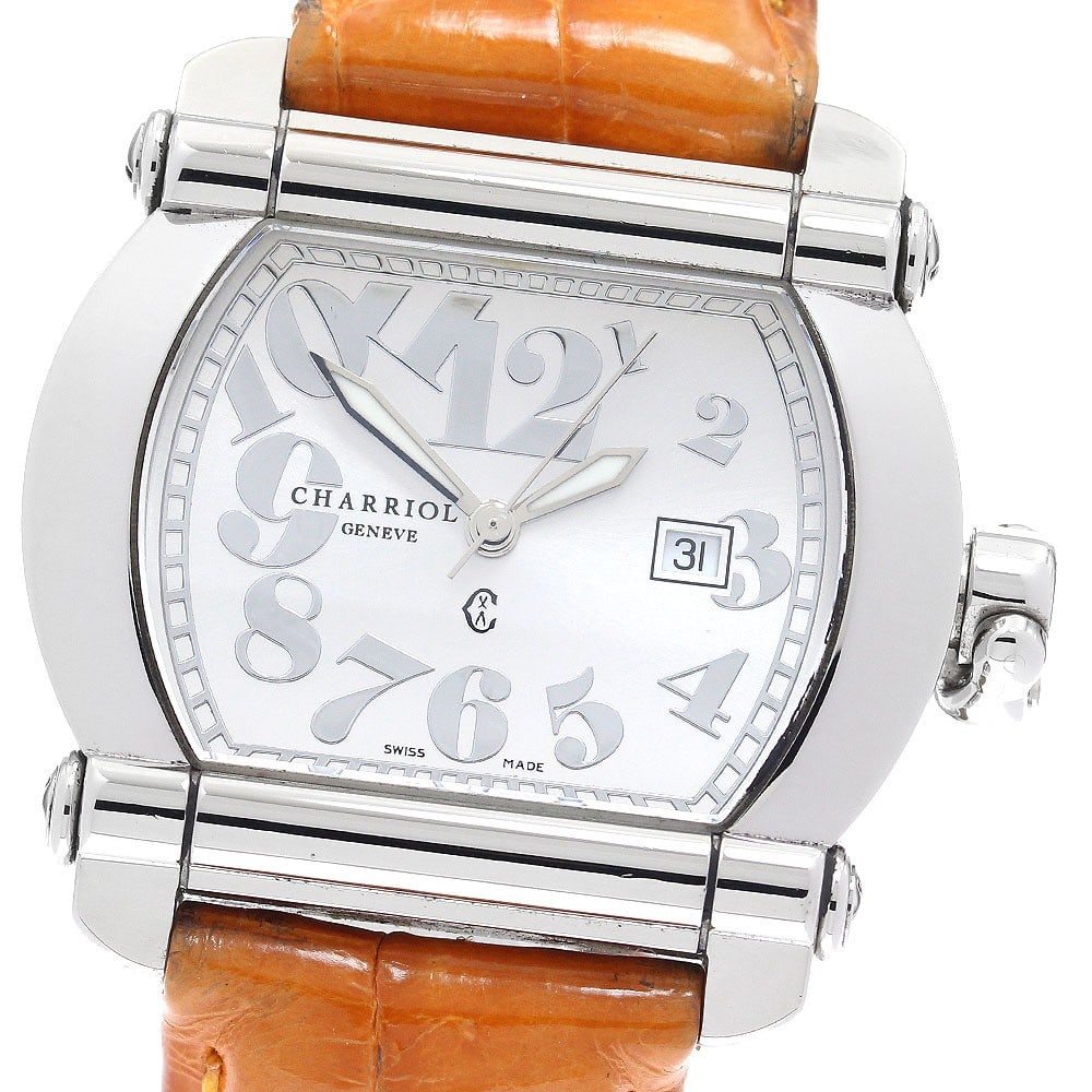 Philippe Charriol Actor Cchtl: Type: Wristwatch Customized: Yes Style: watches Features: Date Movement: Quartz Dial Color: Silver Display: Analog Case Material: SS Case Size: 35mm Lug Width: 20mm Product Disclaimer: Items may exhib