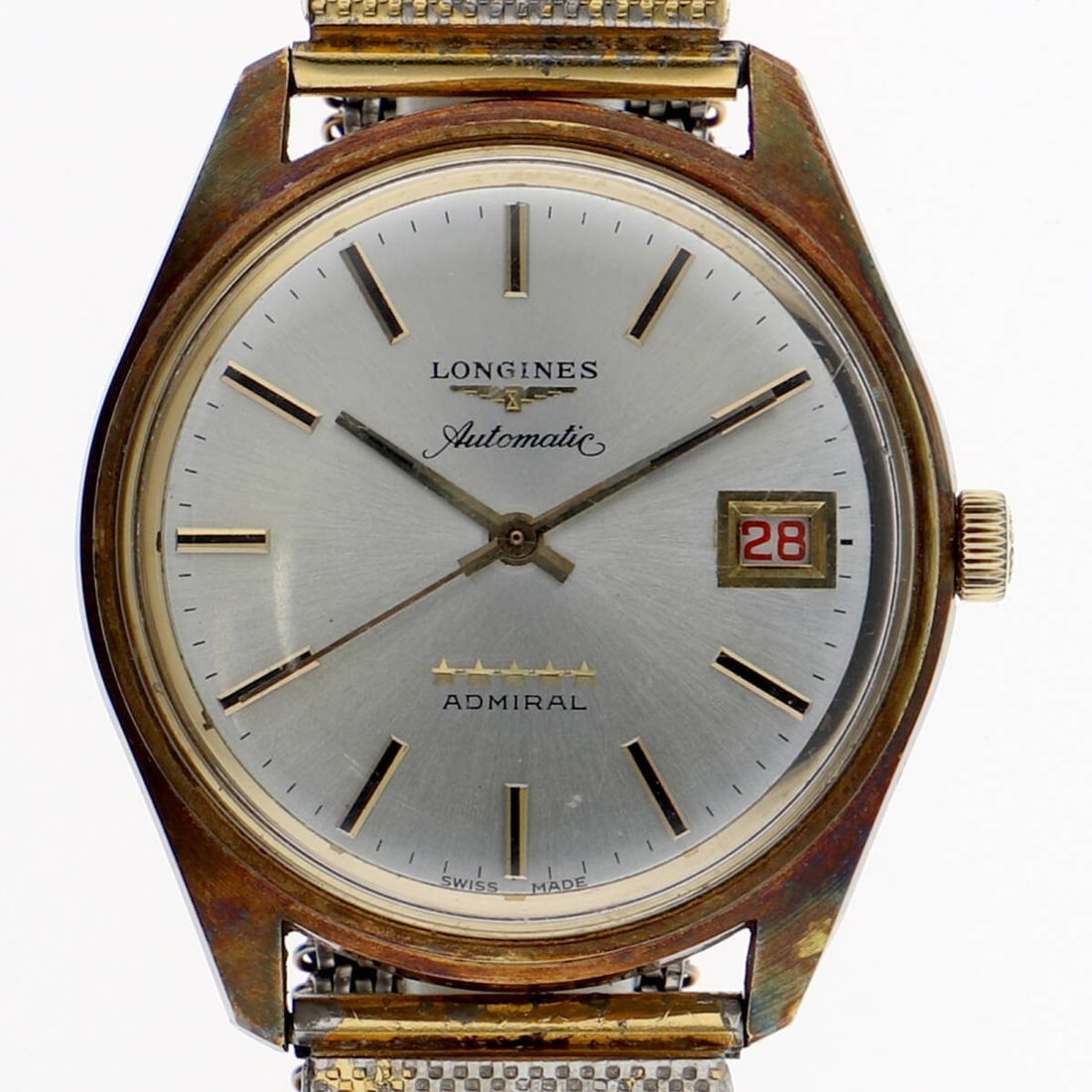 Longines Admiral: Type: Wristwatch Customized: Yes Style: watches Movement: Automatic Display: Analog Case Size: 33mm Product Disclaimer: Items may exhibit light wear, such as minor scratches or slight tarnishing appro