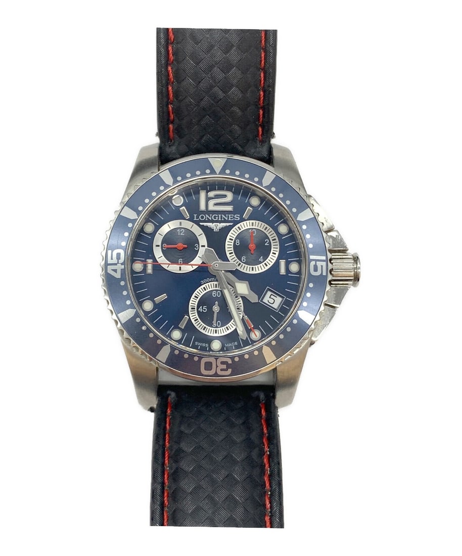 Longines Hydroconquest Chronograph L3.643.4: Dial Size: 3cm x 3cm Max Wrist Size: 18cm Minimum Wrist Size: 16cm Type: Wrist watch Product Disclaimer: Items may exhibit light wear, such as minor scratches or slight tarnishing appropriate to their