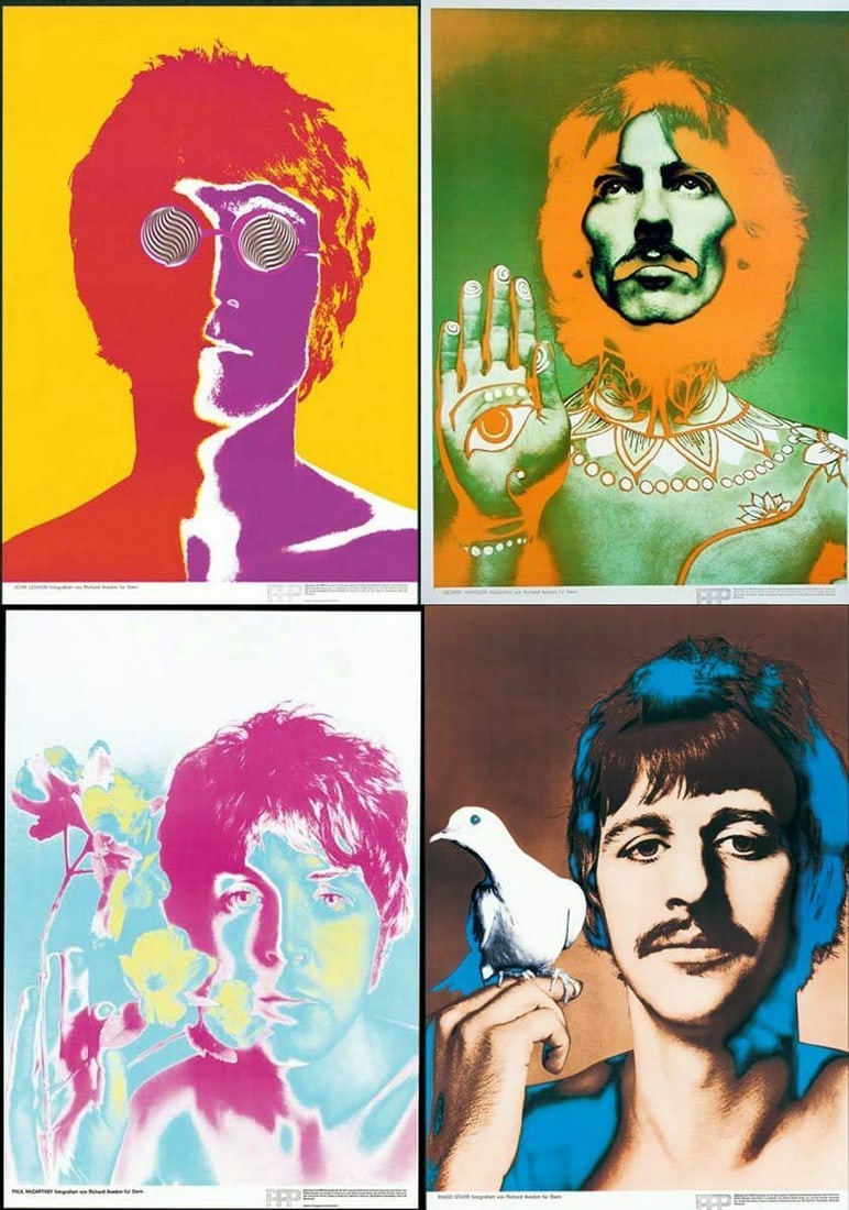 The Beatles Set Of 4 Posters By Richard Avedon 1967 Original Stern Magazine (1 of 20)
