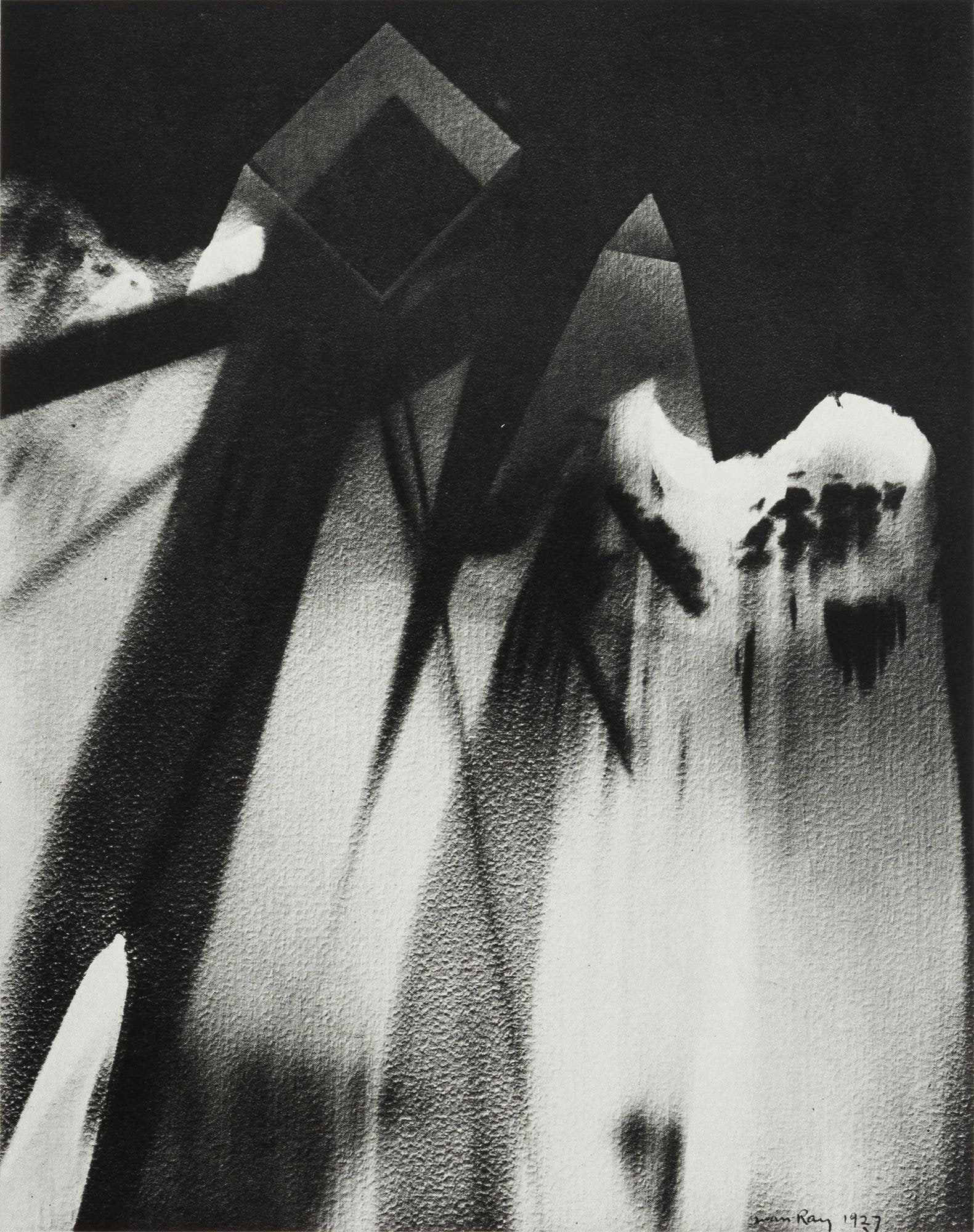 Man Ray, Composition, Man Ray, Electa Editrice Portfolios, Hliogravure: Hliogravure on vlin paper. Paper size: 15.75 x 11.75 inches. Excellent condition. Inscription: unsigned and unnumbered, as issued. Notes: From the folio, Man Ray, Electa Editrice Portfolios, 1980. Pub