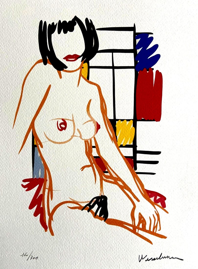 Tom Wesselmann Lithograph Handmade Coa Signed Op Limited Edition (1 of 6)