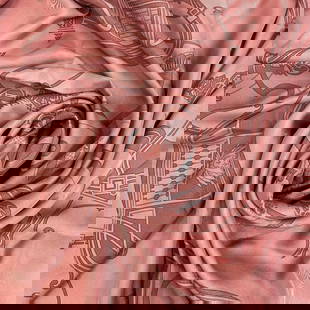 Hermes Scarf Silk Pink Ex-Libris Carre140: Material: Silk Gender: Women Pattern: EX-LIBRIS Brand: HERMES Item: scarf Model: Carre140 Line: EX-LIBRIS Gender: Women Color: pink Material: silk Accessories: None Size: cm (approx.): H136 x W133