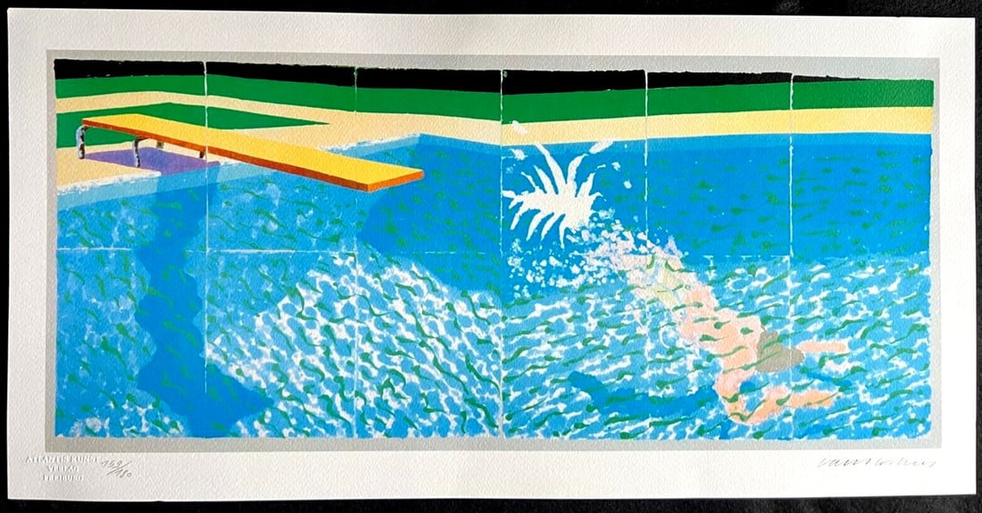 David Hockney Lithograph Coa Signed (180 Limited Numbered Edition) (1 of 12)