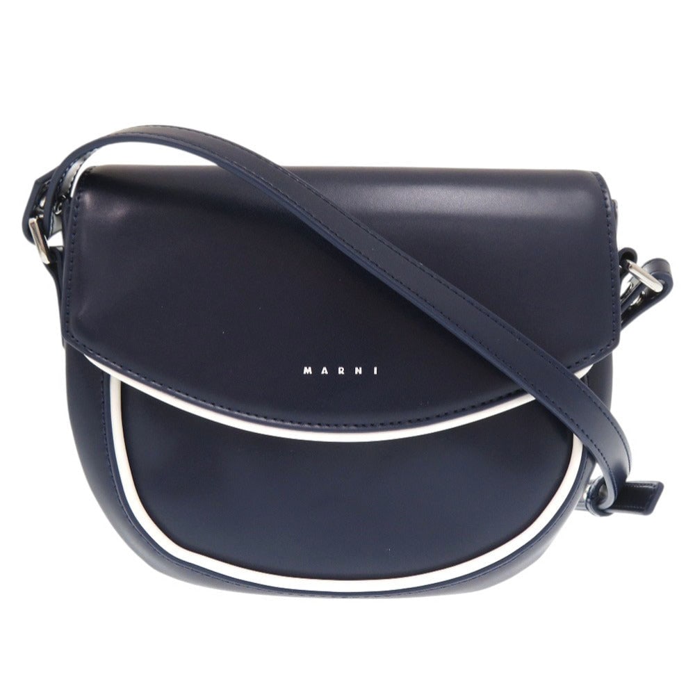Marni Shoulder Bag Polyester Navy Smile Bag: Gender: Women Brand: MARNI Item: Shoulder Bag Model: Smile Bag Gender: Women Color: Navy Material: polyester Accessories: None Size: cm (approx.): W20 x H16.5 x D?7 Shoulder: 108 inch (approx.): W7.9