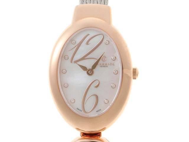 Charriol Marie Olga Quartz Mos.570.O01: Brand: CHARRIOL Material: SS Size: 22x30mm Bracelet: 16cm Type: Wrist watch Product Disclaimer: Items may exhibit light wear, such as minor scratches or slight tarnishing appropriate to their age and