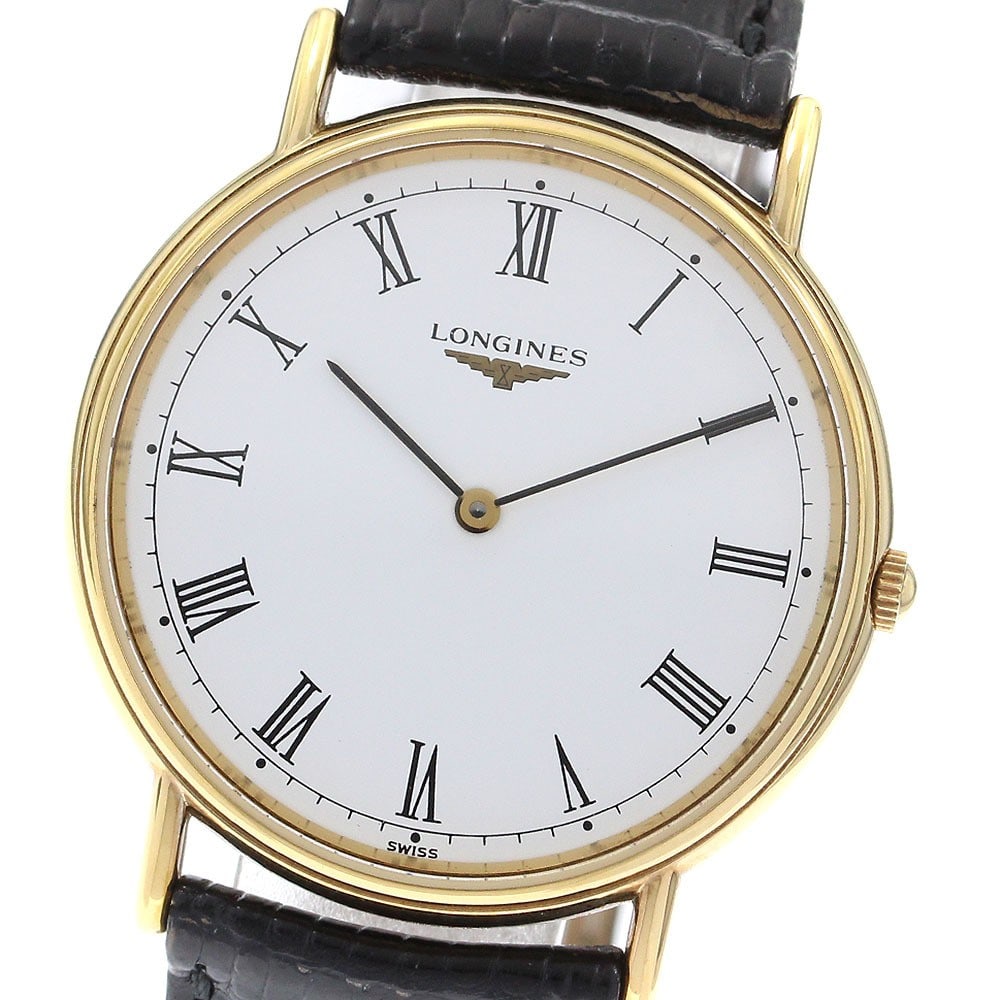 Longines Grand Classic L4.637.2: Brand: LONGINES Type: Wristwatch Customized: Yes Style: watches Movement: Quartz Dial Color: white Display: Analog Case Material: SS/GP Case Size: 33mm Lug Width: 18mm Product Disclaimer: Items may ex