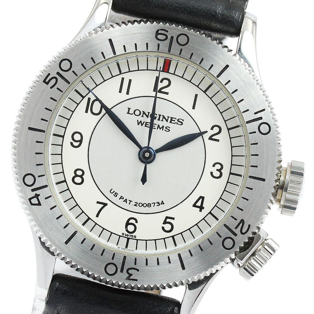 Longines Weems Pilot L2.606.4: Brand: LONGINES Type: Wristwatch Customized: Yes Style: watches Movement: Manual winding Dial Color: Silver Display: Analog Case Material: SS Case Size: 33mm Lug Width: 16mm Product Disclaimer: Items