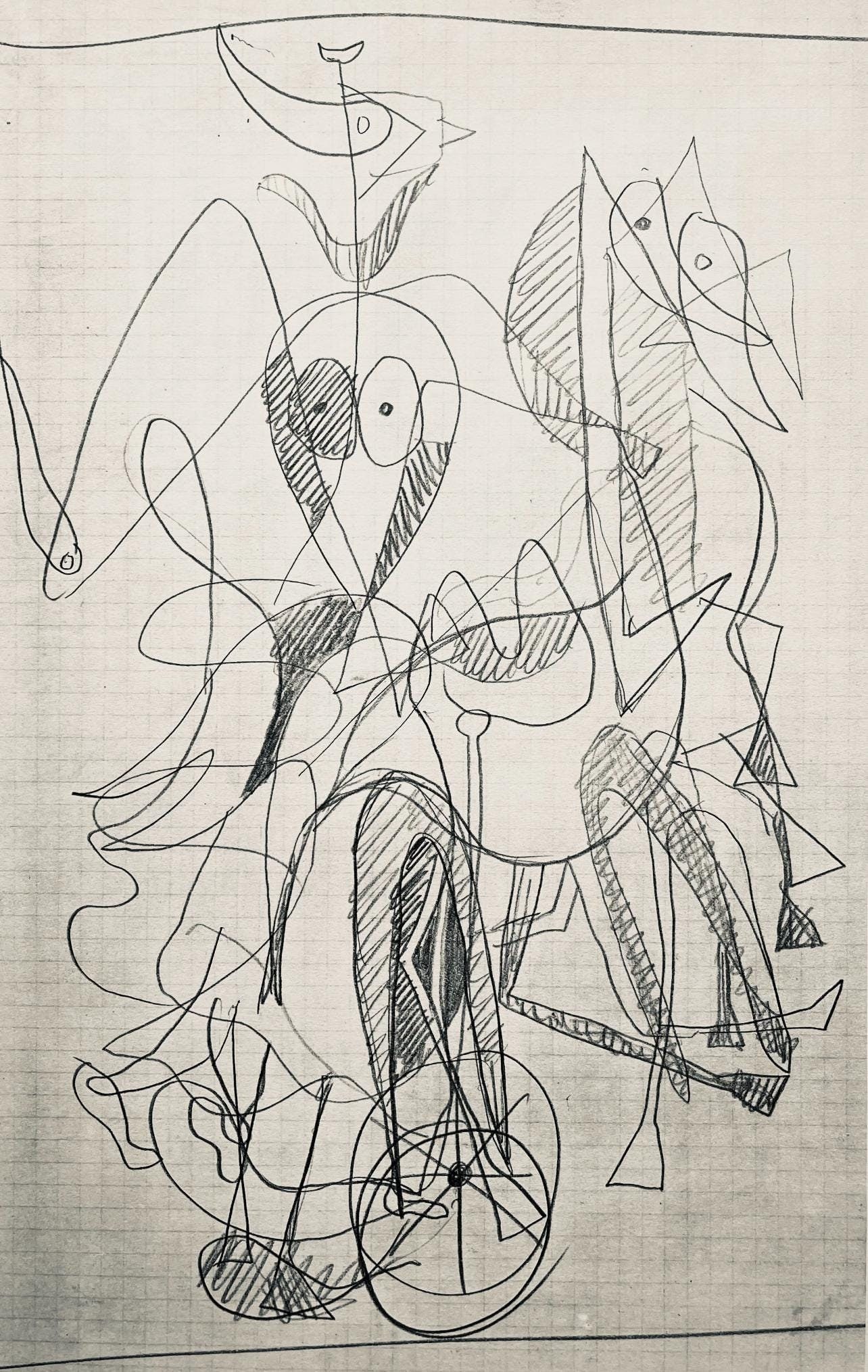 Georges Braque, Composition (Vallier 23), Hesiode, Thogonie, Derrire Le Miroir, Lithograph: Lithograph on vlin paper. Paper size: 15 x 11 inches. Excellent condition. Inscription: Unsigned and unnumbered, as issued. Notes: From Derrire le miroir, Hesiode, Thogonie, Eaux-fortes de Georges Bra