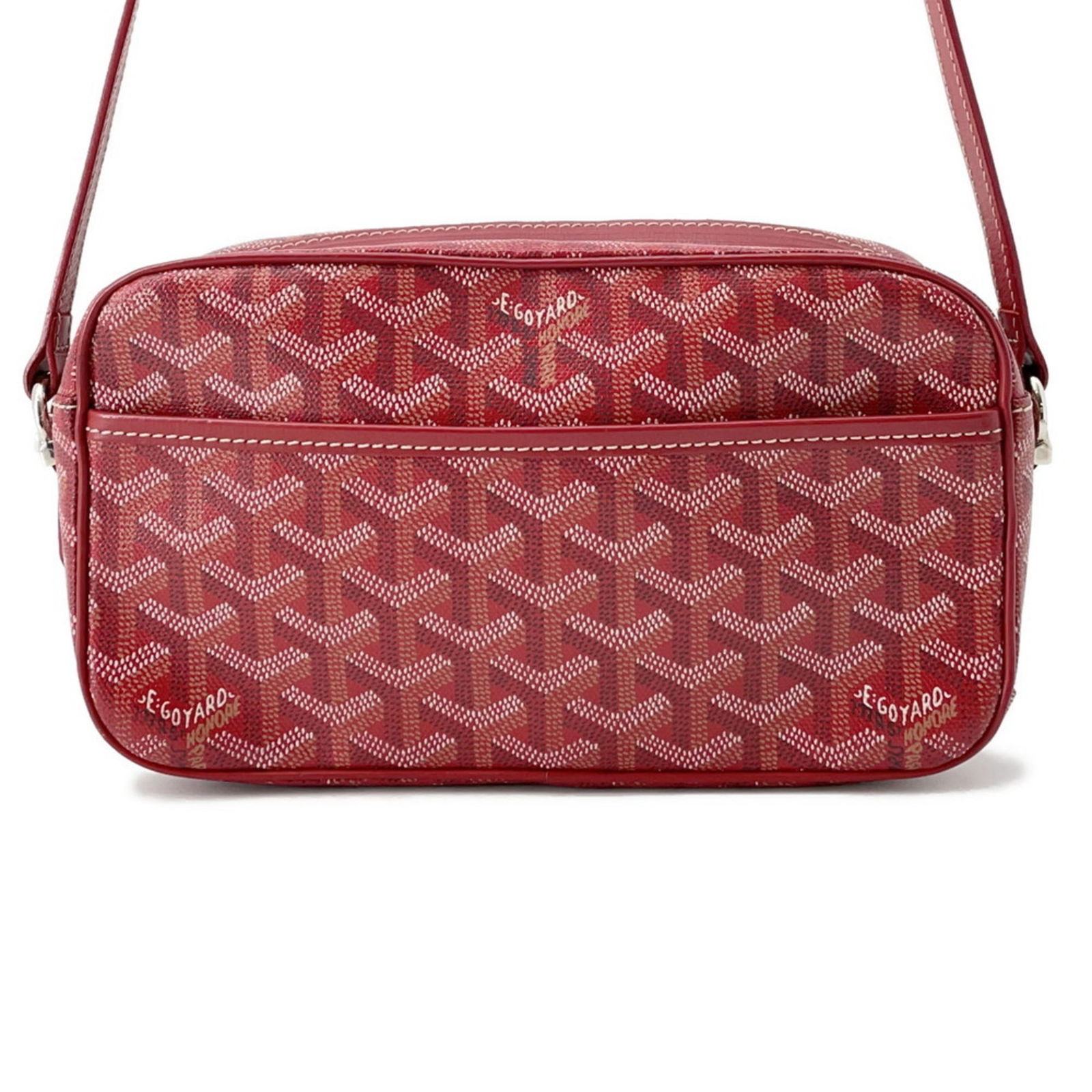 Goyard Shoulder Bag Cap Vert Pm Capve2Pmlty02Cl02P Goyard: Brand: Goyard Type: Shoulder Bag Material: Pvc , Leather Color: Red Color Gender: Women Size (Hxwxd): 13cm x 22.5cm x 7cm / 5.11'' x 8.85'' x 2.75'' Condition: Used (very good), A few traces of usage,