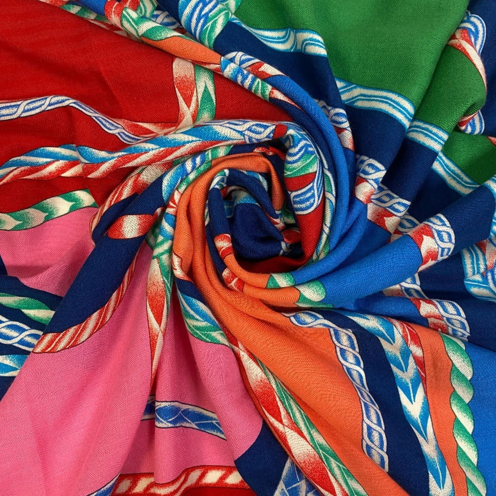 Hermes Hermes Carre 140 Robe Du Soir Scarf Muffler Ribbon Multicolor (1 of 10)