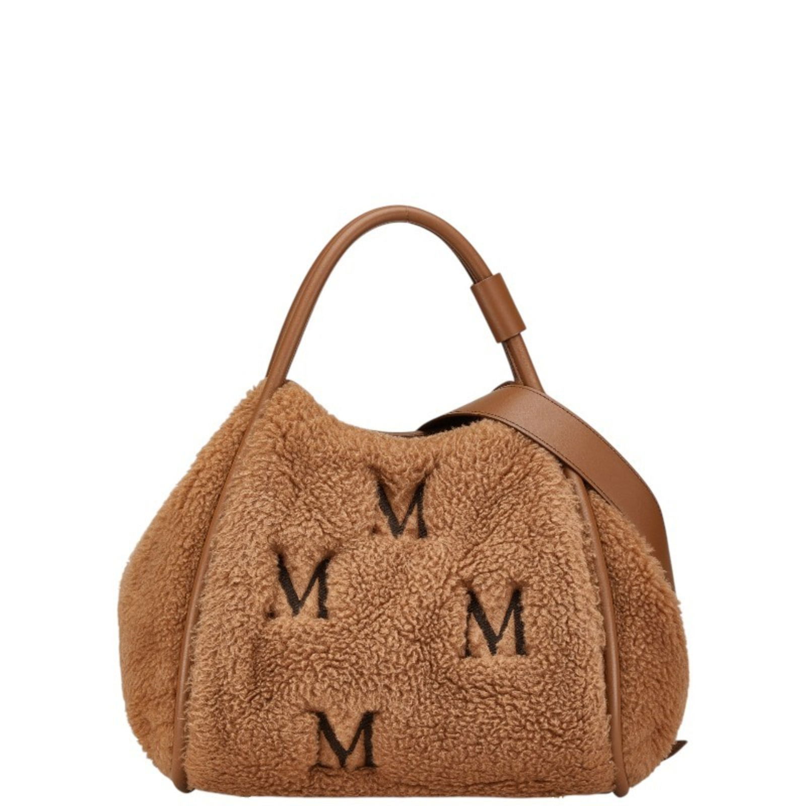 Max Mara Marine Teddy Bear Shopping Bag Handbag Shoulder 2Way Brown Fur Leather: Brand: Max Mara Type: Handbag, Shopping Bag, Shoulder Bag Material: Fur , Leather Color: Brown Gender: Women Size (Hxwxd): 30cm x 47cm x 21cm / 11.81'' x 18.5'' x 8.26'' Condition: Used (good), Traces