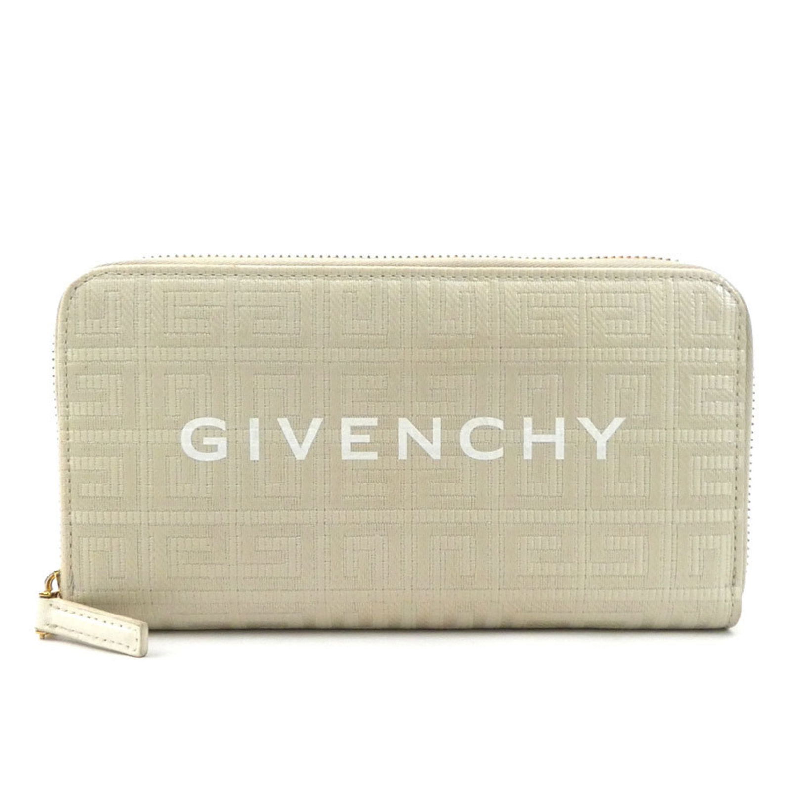 Givenchy Givenchy Round Long Wallet Coated Canvas Light Beige Gold: Brand: Givenchy Type: Long Wallet (Bi-Fold) Gender: Men,Women Material: Coated Canvas Color: Light Beige Size (Hxwxd): 10cm x 19cm x 2cm / 3.93'' x 7.48'' x 0.78'' Condition: Used (good), Traces of us