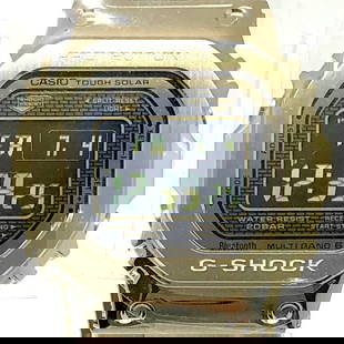 G-Shock Casio Watch Gmw-B5000Gd-9 Full Metal Gold Radio Solar Bluetooth Mobile Link Led Backlight: Brand: Casio Gender: Men,Women,Unisex Display: Digital Wrist Size: 15cm - 20.5cm / 5.9'' - 8.07'' Condition: Used (like new), Mint condition, like new item Product Disclaimer: Items may exhibit light