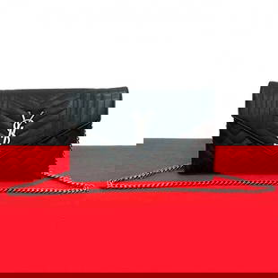 Yves Saint Laurent Shoulder Bag Leather Black: Material: Leather Gender: Women Brand: YVES SAINT LAURENT Item: Shoulder Bag Type: YSL logo Metal Gender: Women Color: black Material: leather Accessories: None Size: cm (approx.): W22 x H14.5 x D2