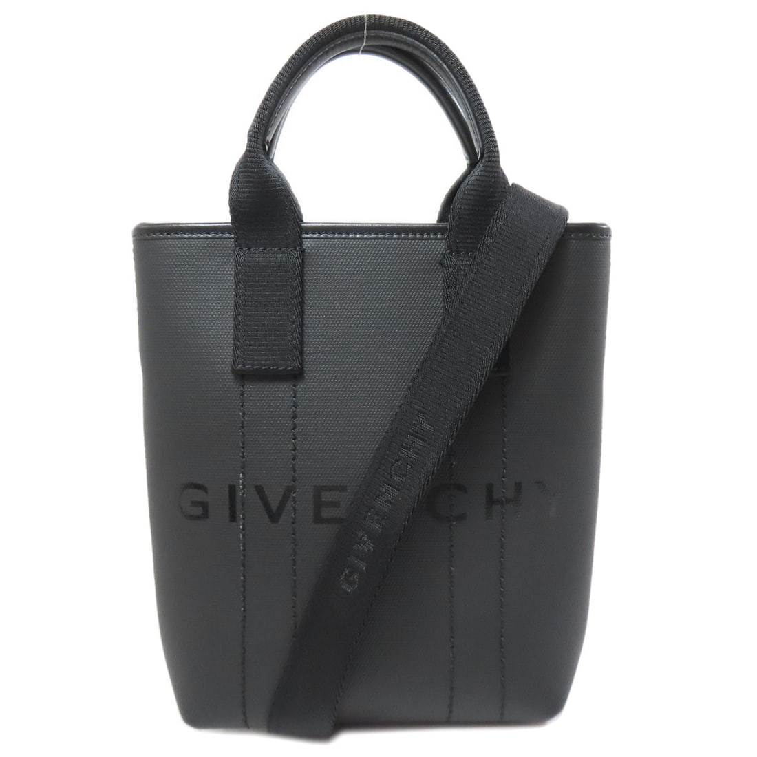 Givenchy Handbag Pvc Black 2Way: Gender: Women Brand: Givenchy Item: Handbag Model: 2WAY Gender: Women Color: black Material: PVC Accessories: Shoulder strap Size: cm (approx.): W14 x H20 x D6 Shoulder: 125 inch (approx.): W5.5 x H7.