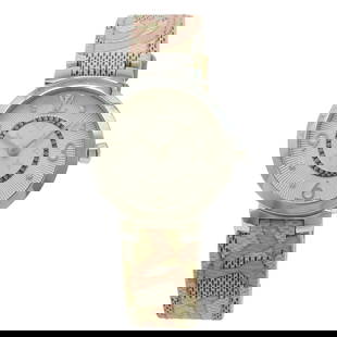 Louis Vuitton Tambour Monogram Silver Dial With 8 Diamonds: Brand: Louis Vuitton Type: Wristwatch Gender: Women Material (Case): Stainless Steel Material (Band): Leather Color (Dial): Silver Case Diameter: 28mm / 1.1'' Wrist Size: 13cm - 17cm / 5.11'' -