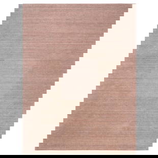 9'3"X12' Modern Design Hand Loomed Soft Wool Coral Pink Oriental Rug: Type: Indoor Material: Wool Color: Pink Item Length: 144 Item Width: 111 Style: Oriental Rug Type: Hand Loomed Pile: Wool Shape: Rectangular Field Color: Pink Size: 9"3" x 12"0" / 282 CM X 366 CM