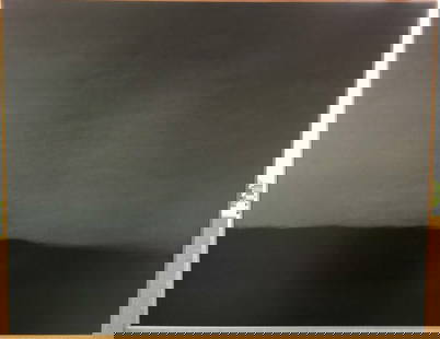 Mark Beck 1993 Large Painting Original Oil On Canvas "The Grey Sky" Signed: Signed By: Beck Artist: Mark Beck Size: Large Signed: Yes Material: Canvas Certificate Of Authenticity (Coa): No Framing: Framed Subject: Landscape Sky Type: Painting Year Of Production: 1993