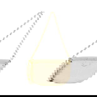 Louis Vuitton Monogram Empreinte Multi Pochette Accessoires M46568 Shoulder Bag: Brand: Louis Vuitton Type: Pochette, Shoulder Bag Material: Leather Leather/Fur Type: Calf Leather Color: Cream Hardware Color: Gold Gender: Women Condition: Used (very good), A few traces of usage,