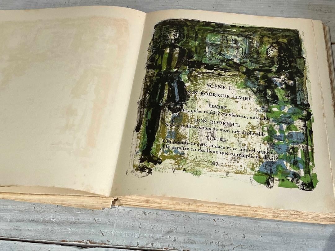 Paul Aizpiri "Le Cid" Limited Edition Lithographs (17 Prints) 1St Ed. 150 Copies: Binding: Original Language: French Special Attributes: 1st Edition Illustrated Author: Pierre Corneille Region: Europe Publisher: Society Normande du Livre lll lustre Topic: Art Subject: French Litera