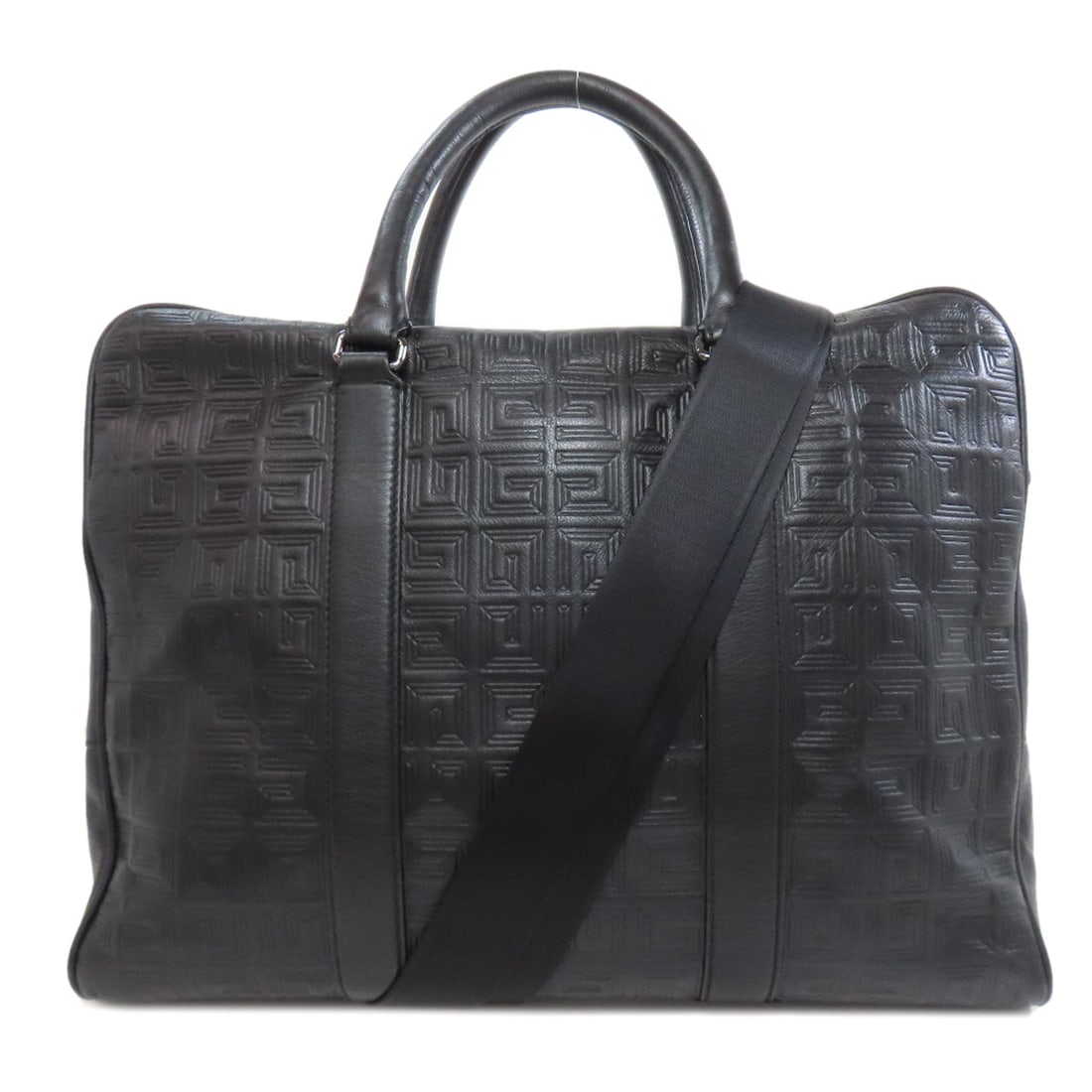 Givenchy Business Bag Leather Black 4Glogo 2Way: Material: Leather Gender: Mens Brand: Givenchy Item: Business bag Model: 4Glogo 2WAY Gender: mens Color: black Material: leather Accessories: Shoulder strap Size: cm (approx.): W40 x H31.5 x D5 Should