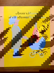 Raymond Savignac Poster Buvez Ici Le Vin Nouveau 1993 French Wine Ad Print: Unit Of Sale: Single Piece Artist: Raymond Savignac Image Orientation: Portrait Size: Medium Signed: No Material: Paper Framing: Unframed Original/Licensed Reprint: Original Region Of Origin: France