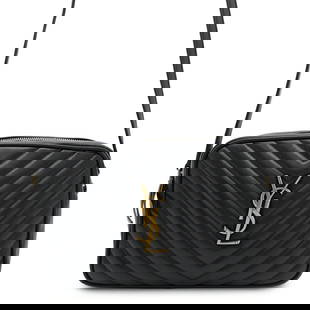 Saint Laurent Shoulder Bag Lou Camera V Stitch Leather 520534 Saint Laurent Paris Black: Brand: Saint Laurent Type: Shoulder Bag Material: Leather Color: Black Hardware Color: Gold Gender: Women Size (Hxwxd): 16cm x 23cm x 6cm / 6.29'' x 9.05'' x 2.36'' Condition: Used (very good), A