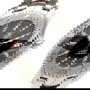 Tag Heuer Link Wj1110 Quartz Watch With Black Dial And Stainless Steel: Brand: Tag Heuer Type: Wristwatch Gender: Men Material (Case): Stainless Steel Material (Band): Stainless Steel Color (Dial): Black Case Diameter: 40.2mm / 1.58'' Wrist Size: 16cm / 6.29'' Condition: