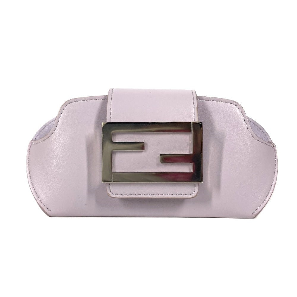 Fendi Pouch 7As069 Leather Light Purple Eyewear Glasses Sunglasses Case Ff Logo Glasses Case Women: Material: Leather Gender: Women Pattern: Eyewear Glasses Sunglasses Case Brand: FENDI Item: Pouch Model: FF logo glasses case Line: Eyewear Glasses Sunglasses Case Gender: Women Color: Light purple Ma