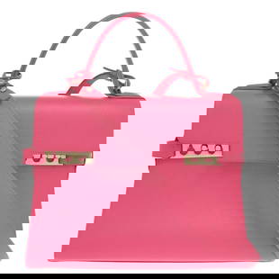Delvaux Handbag Aa0368Aax050Hdp Leather Pink Tempate Mm: Material: Leather Gender: Women Brand: DELVAUX Item: Handbag Model: Tempate MM Gender: Women Color: pink Material: leather Accessories: Shoulder strap with mirror and charm Size: cm (approx.): W27 x