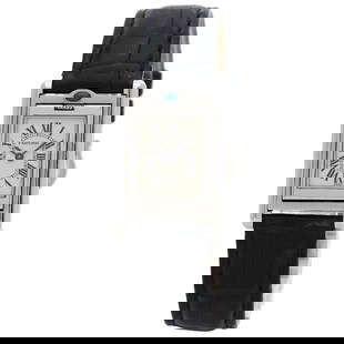 Cartier Tank Basculante Sm W1011158 Stainless Steel/Leather: Brand: Cartier Gender: Women Material (Case): Stainless Steel Material (Band): Stainless Steel Color: Ivory Color (Dial): Ivory Case Diameter: 32.4mm / 1.28'' Case Thickness: 6.3mm / 0.25'' Wrist